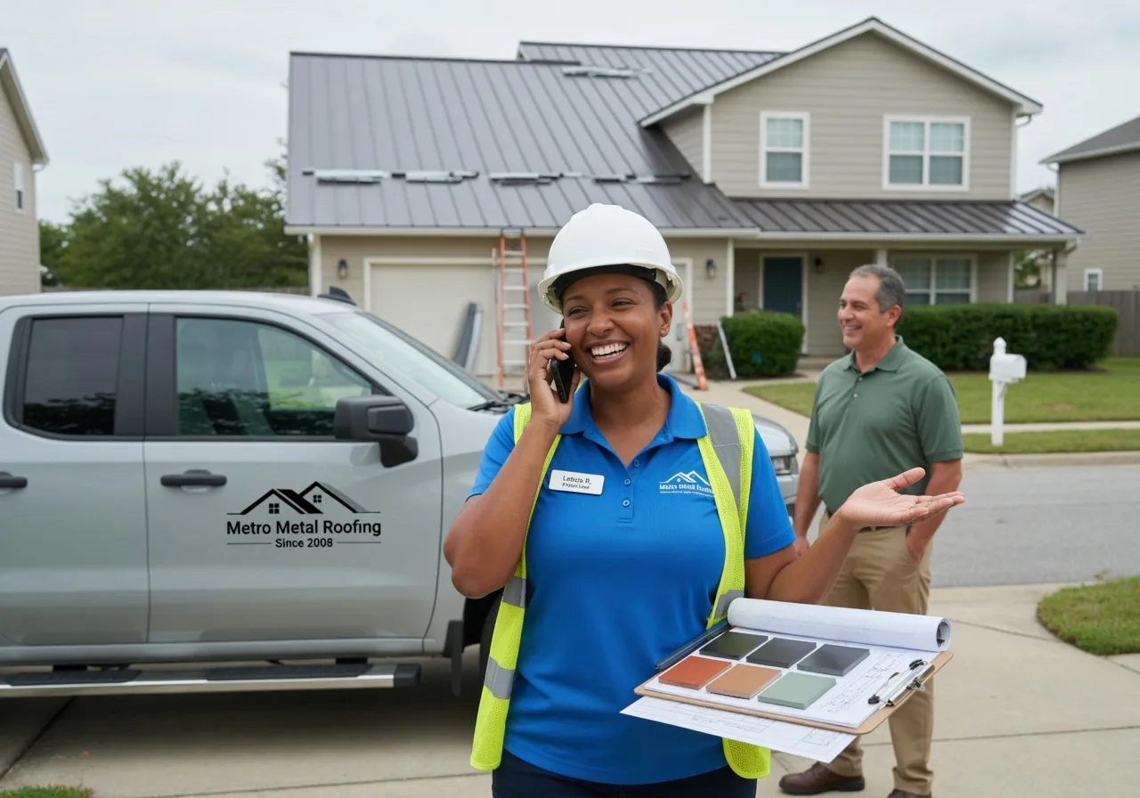 Storm Damage Metal Roof Repair in Cross Plains, IN